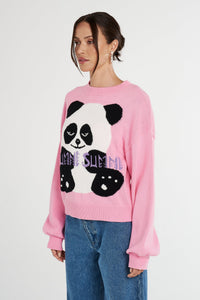SUMMI SWEATER - PINK PANDA