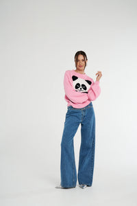 SUMMI SWEATER - PINK PANDA