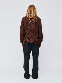 MENS RUE SWEATER DARK BROWN