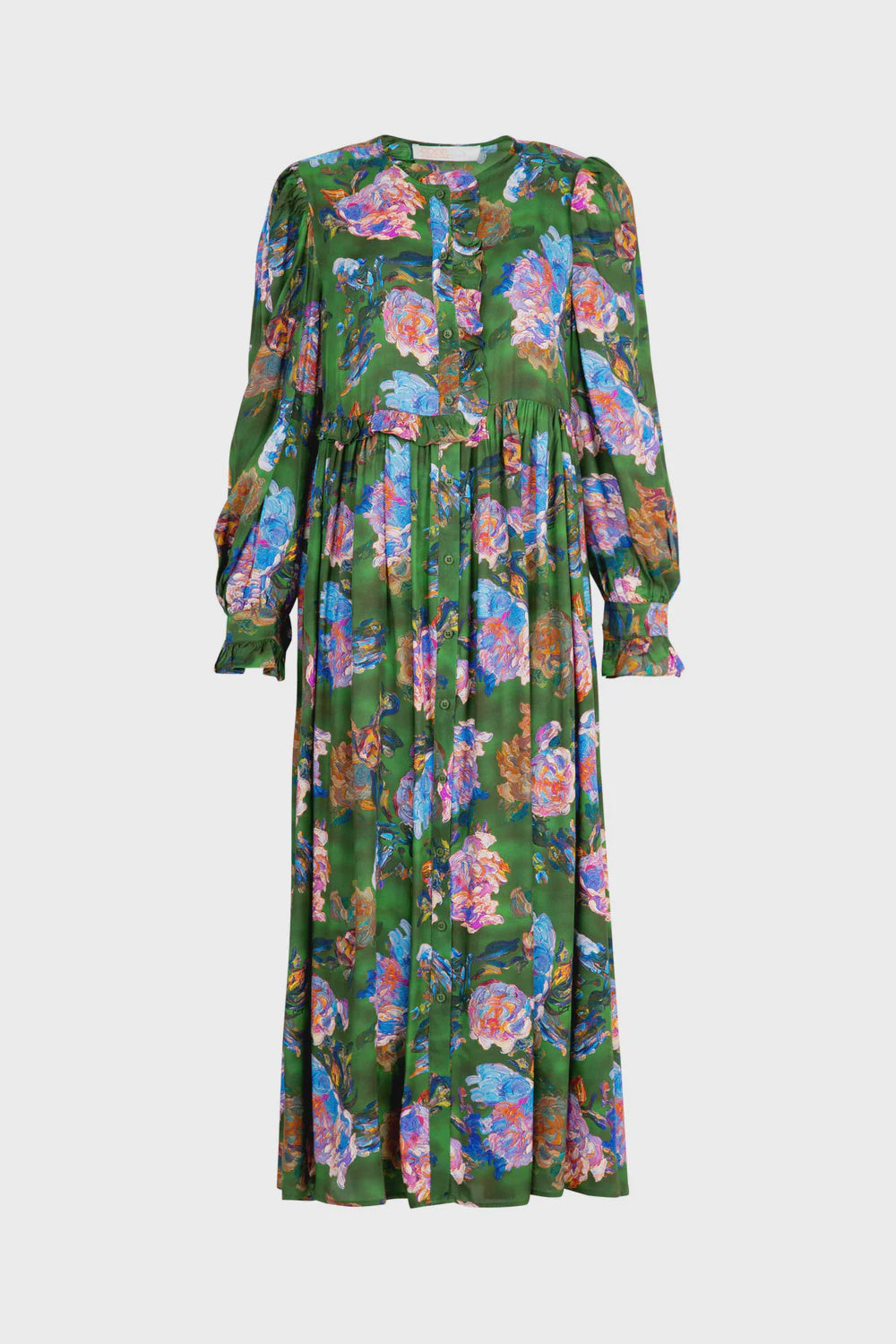 FLORAL FLAIR Dress - GREEN