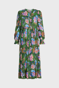 FLORAL FLAIR Dress - GREEN
