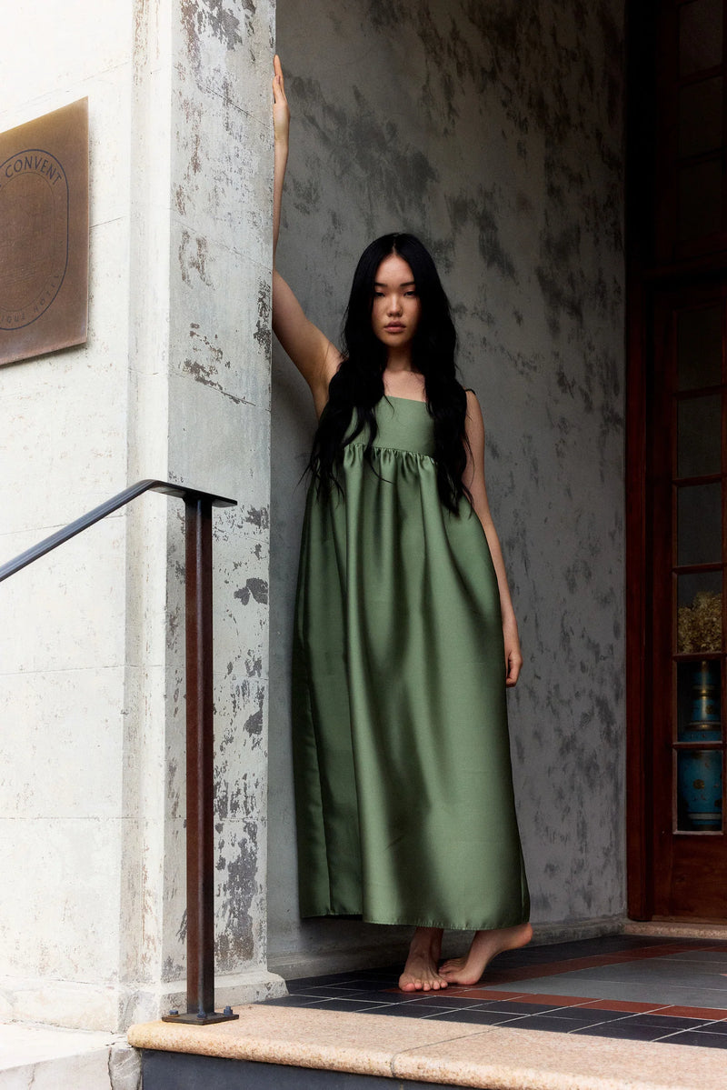 SYDNEY MAXI DRESS - SEAWEED