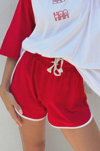 Retro Shorts - Red