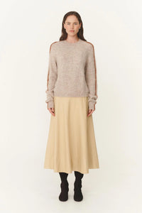 Anouk Midi Skirt - Khaki