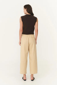 Maryanne Barrel Leg Pants - Khaki