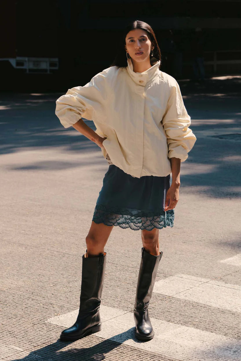 Soren Funnel Neck Bomber Jacket