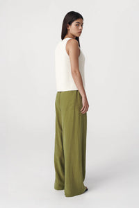 Tia Palazzo Pants - Palm Green