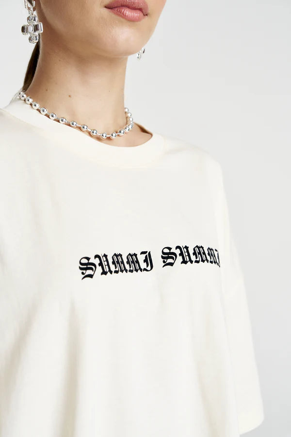 BUTTERFLY SS TEE - VANILLA