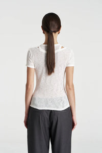CUT OUT TOP - VANILLA