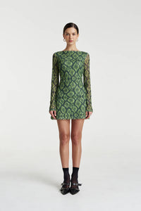 HIBERNATE A-LINE MINI DRESS - VIPER