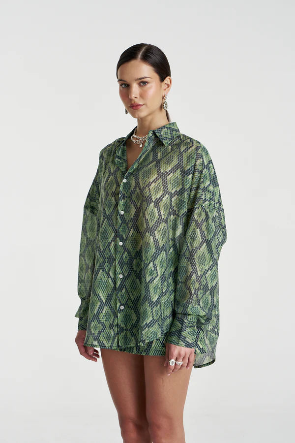SHEER LS SHIRT - VIPER