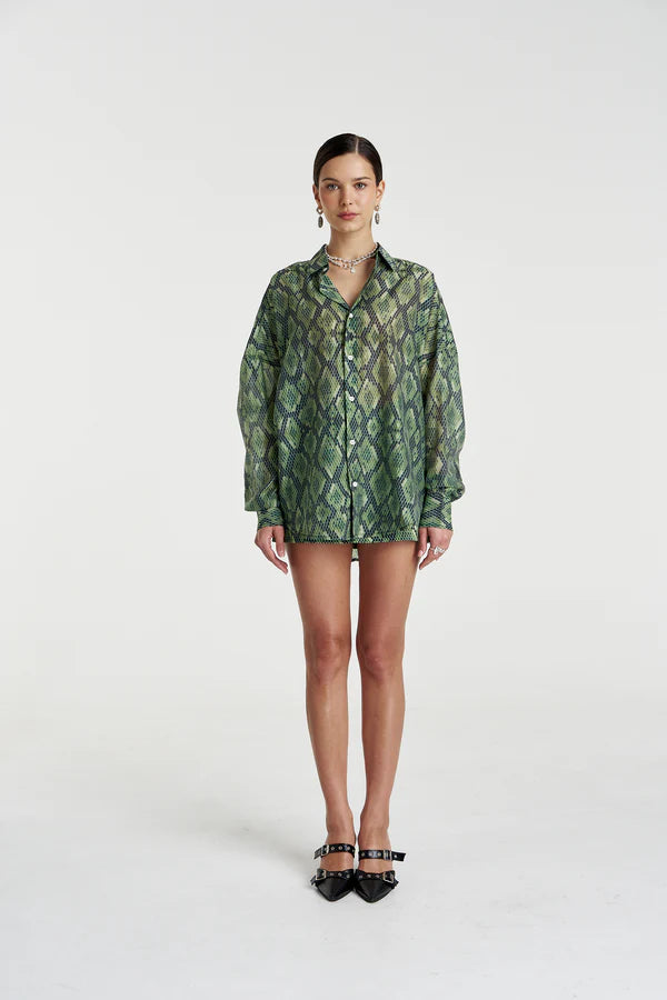 SHEER LS SHIRT - VIPER