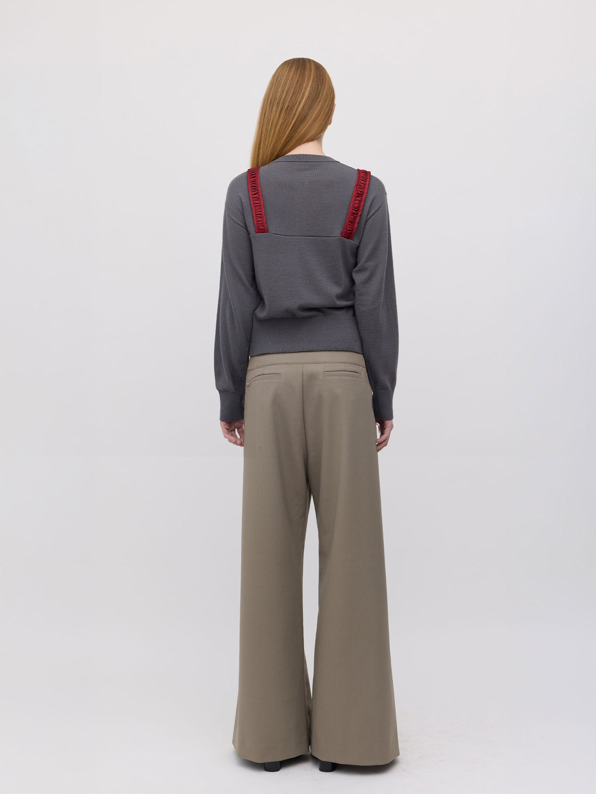 Chloe Wool Cardigan - Slate Grey