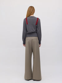 Chloe Wool Cardigan - Slate Grey