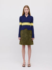 Parker Double Up Sweater - Navy Stripe