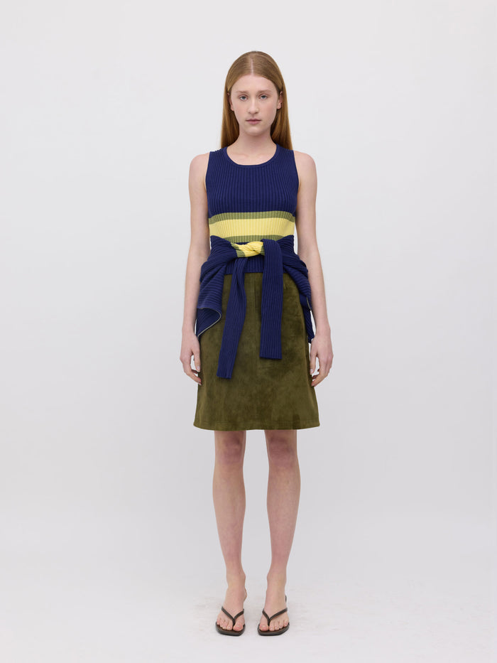 Parker Double Up Sweater - Navy Stripe