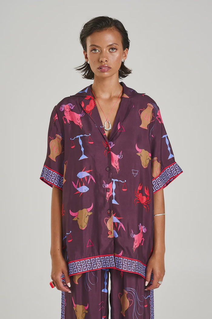 BUTTON UP SS SHIRT - ZODIAC